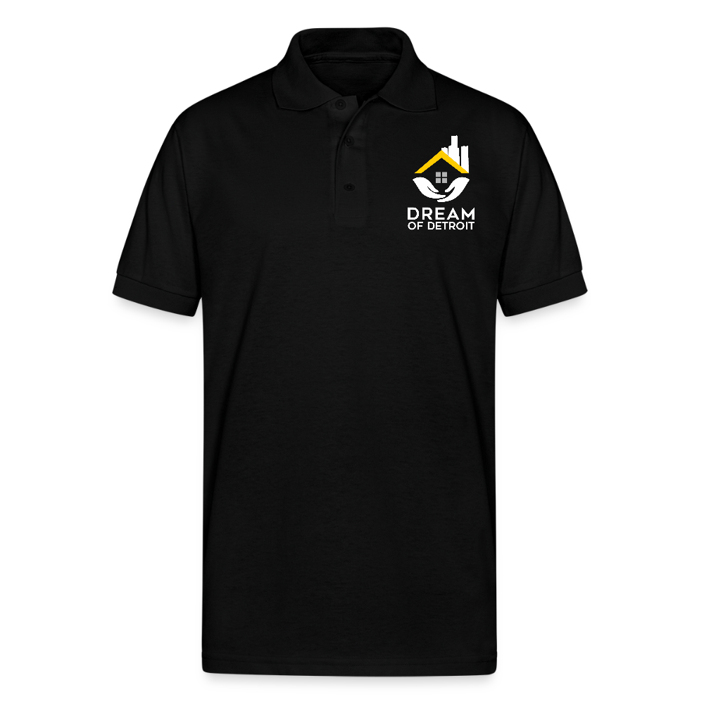 Gildan Unisex 50/50 Jersey Polo - black