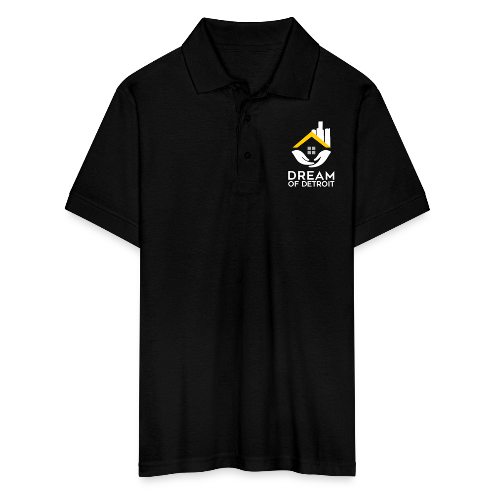 Gildan Unisex 50/50 Jersey Polo - black